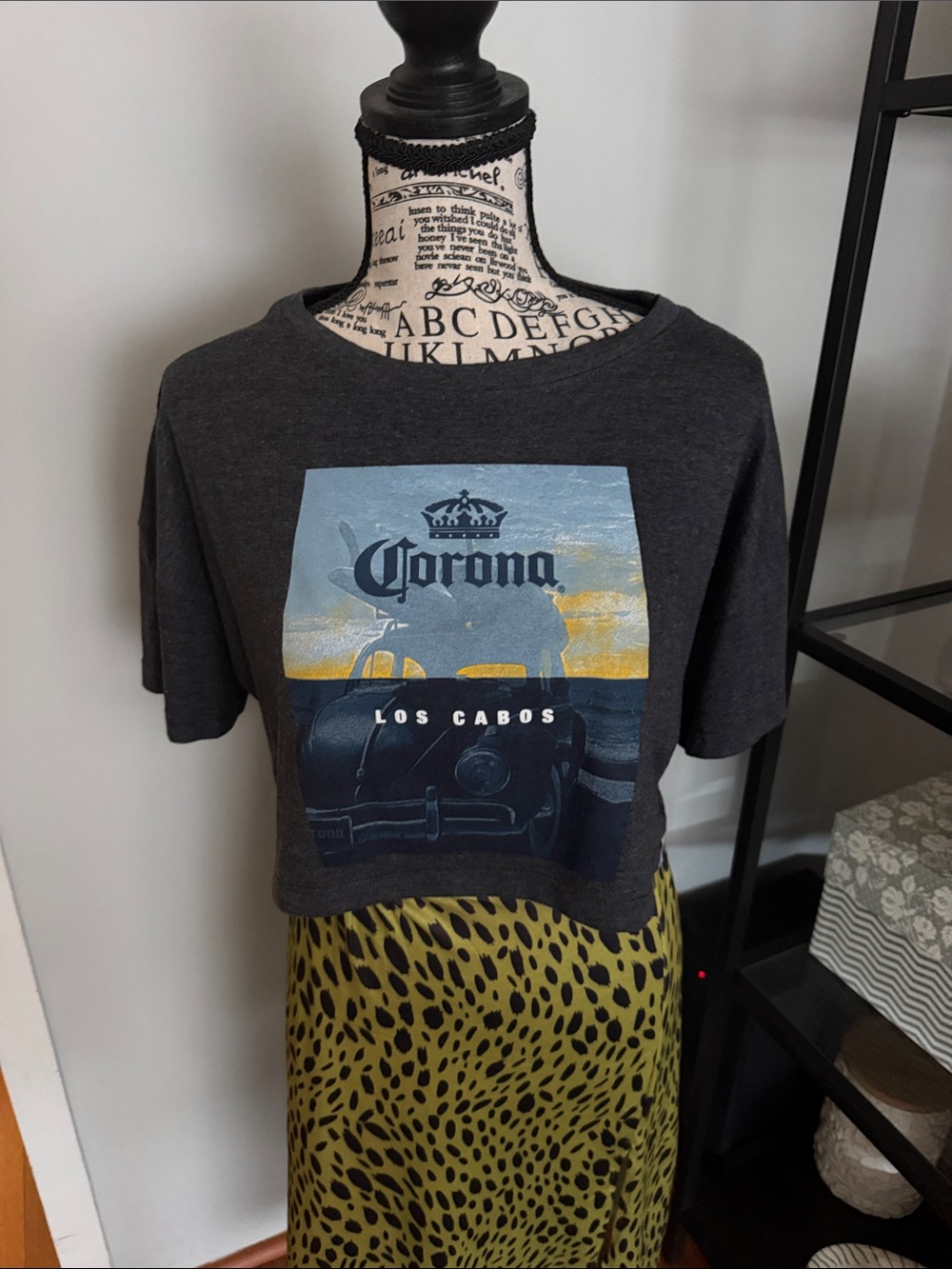 Corona Dark Gray Los Cabos Crop Top